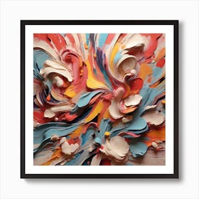 Leonardo Diffusion Xl Abstract Art With Attractive Colors 0 Art Print