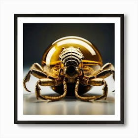 Scorpion In A Glass Art Print