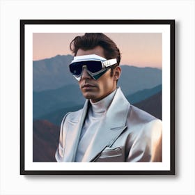 Man In A Silver Suit Art Print