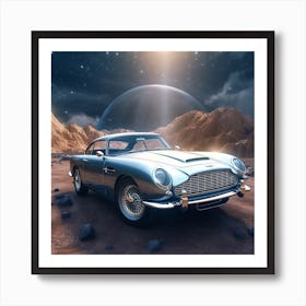 Aston Martin Db9 In Space Art Print