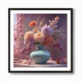 Vase Of Flowers 1 Art Print