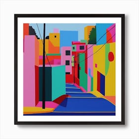 Abstract Travel Collection Mexico City Mexico 1 Art Print