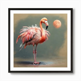 Pink Flamingo 11 Art Print