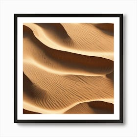 Sand Dune In The Desert Art Print