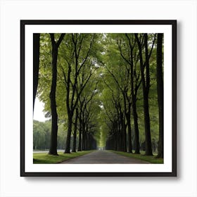 Avenue Of Trees Metal Print Art Print