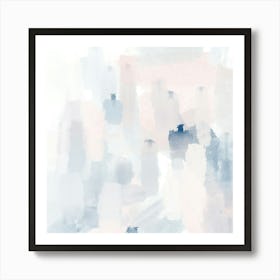 Blue Dreams, Modern Abstract Art Art Print