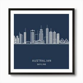 Australian Skyline 1 Art Print