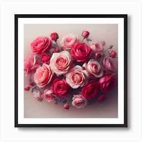Roses gracefully Art Print