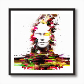 Glitch one Art Print