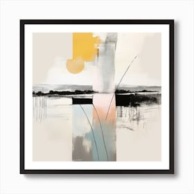 Abstract Painting, The Sun Comes Up Art Print