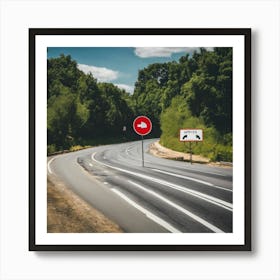 Road Sign Art Print