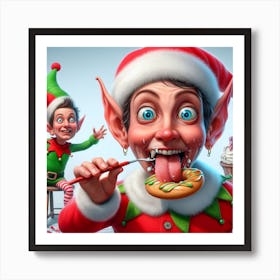 Funny Christmas Art Print