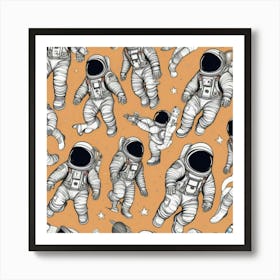 Astronauts In Space 5 Art Print