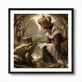 Prince frog Art Print