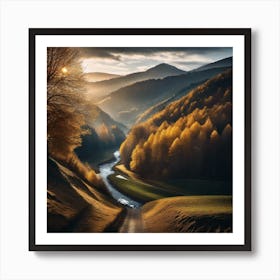 Autumn In The Mountains 41 Art Print