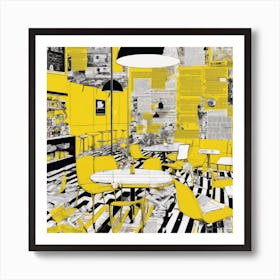 Yellow Cafe 1 Art Print