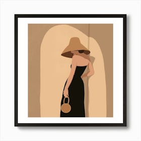 Hat And Dress Art Print