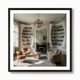 Paris Living Room Art Print