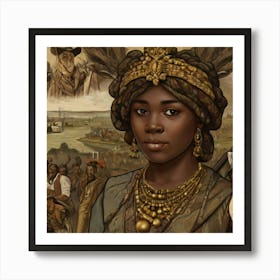 African Queen Art Print