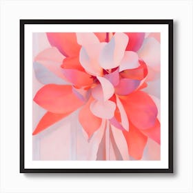 Paper Flower Wreath Art Print