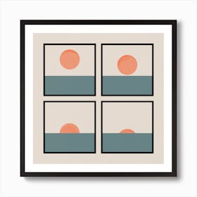 The Sunset Square Art Print