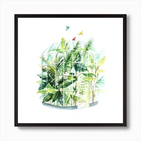 La Serre Square Art Print