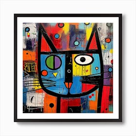 Happy Cat Art Print