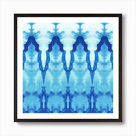 Blues And Whites. Modern artwork. Art Print