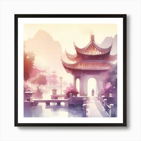 Chinese Pagoda 1 Art Print