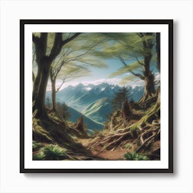 Mossy Forest Art Print