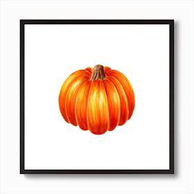 Pumpkin Painting Art Print