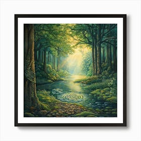 Shamanic Forest Art Print