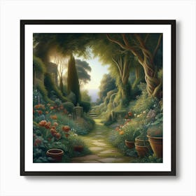 Garden Path 20 Art Print