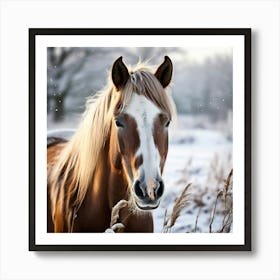 Horse Hair Pony Animal Mane Head Canino Isolated Pasture Beauty Fauna Season Farm Photo Art Print