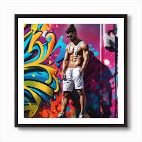 Graffiti Man 6 Art Print