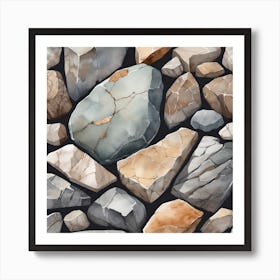 Stone Wall 97 Art Print