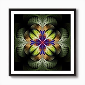 Fractal Flower Fantasy Design Art Print