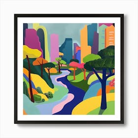 Abstract Park Collection Victoria Park Hong Kong 2 Art Print