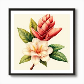 Hibiscus Flower Art Art Print