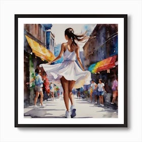 Shuffle Dancing In Brazil Art Print