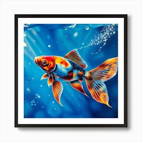 Colorful Koi Fish Art Print