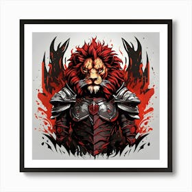 Lion Of The Abyss Art Print