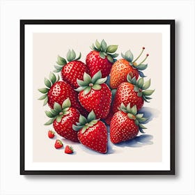 Scarlet Juiciness Art Print