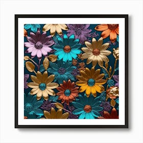 Floral Pattern 5 Art Print