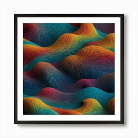 Abstract Wave Pattern Art Print