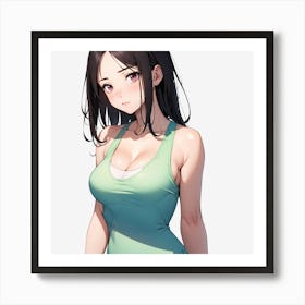 Anime Sports Girl Art Print