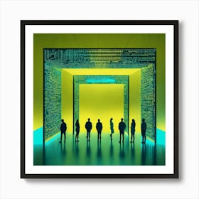 Ultra Realistic Bright Photo Of A Very High Tech 3 Art Print