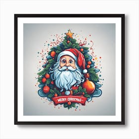 Christmas Santa Art Print