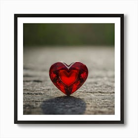 Red Heart Art Print