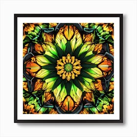 Stained Glass Pattern Art Print